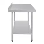 Vogue Stainless Steel Prep Table with Upstand 1500mm - Image 8
