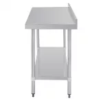 Vogue Stainless Steel Prep Table with Upstand 1800mm - Image 8