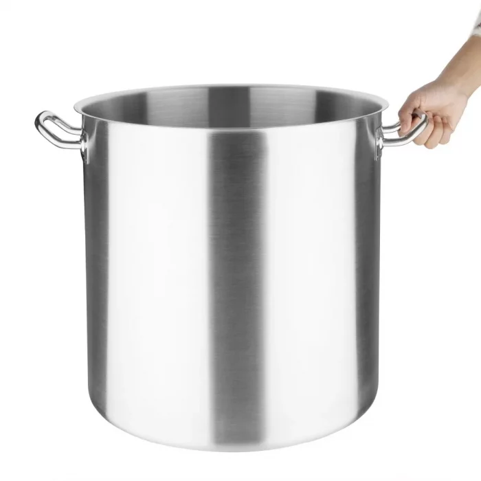 Vogue Stainless Steel Deep Stock Pot 40cm - Image 3