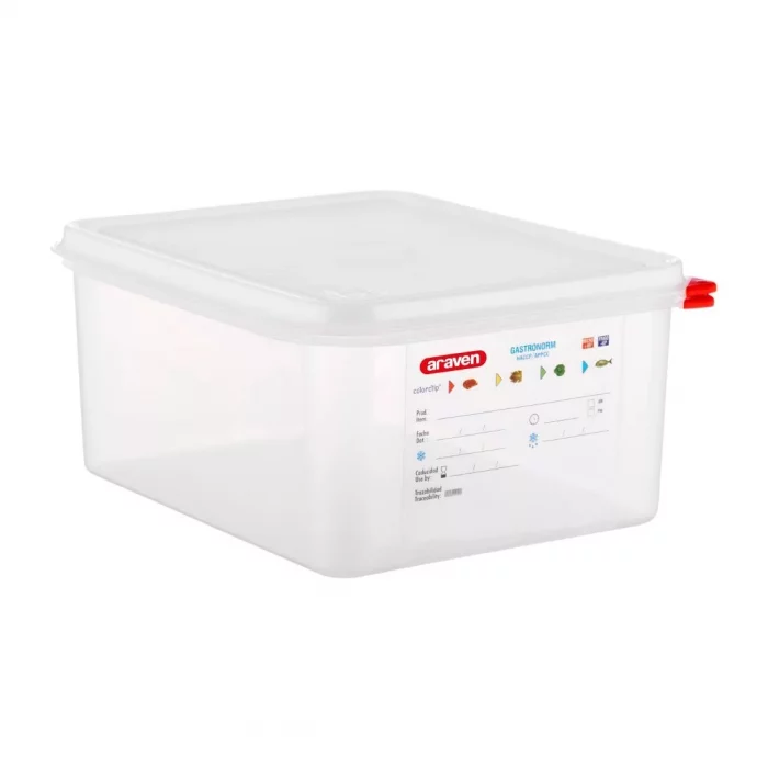 Araven Polypropylene 1/2 Gastronorm Food Container 10Ltr (Pack of 4) - Image 1