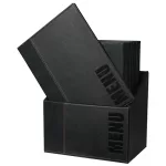 Securit Contemporary Menu Covers and Storage Box A4 Black (Pack of 20) - Image 4
