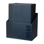 Securit Contemporary Menu Covers and Storage Box A4 Blue (Pack of 20) - Image 3