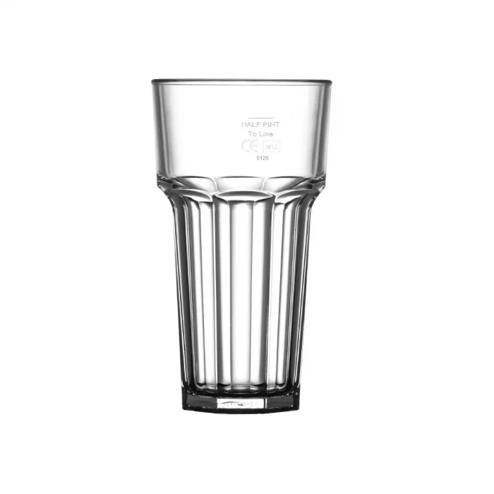 BBP Polycarbonate American Hi Ball Glasses Lined Half Pint CE Marked at 285ml - Image 1