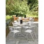 Bolero Aluminium Stacking Chairs (Pack of 4) - Image 9