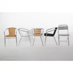 Bolero Aluminium and Ash Chairs (Pack of 4) - Image 9