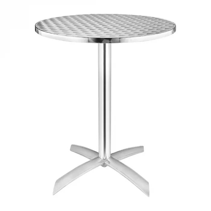 Bolero Round Flip Top Table Stainless Steel 600mm - Image 1