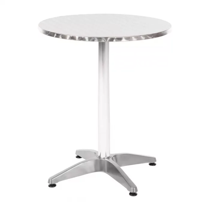 Bolero Round Bistro Table Stainless Steel 600mm - Image 3
