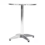 Bolero Round Bistro Table Stainless Steel 600mm - Image 4