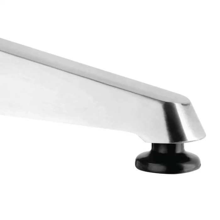 Bolero Steel and Aluminium Square Bistro Table 600mm - Image 2