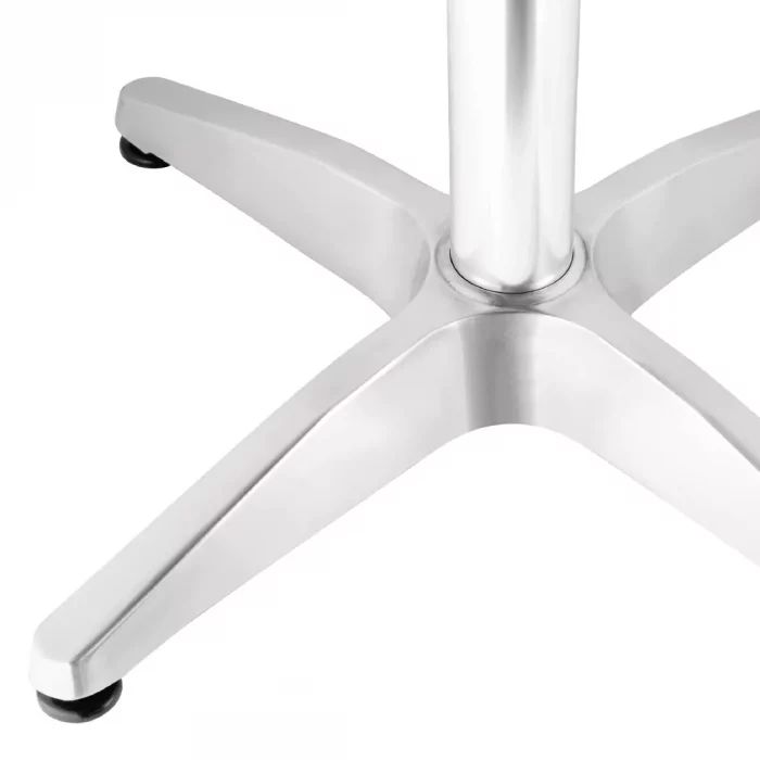 Bolero Steel and Aluminium Square Bistro Table 600mm - Image 3