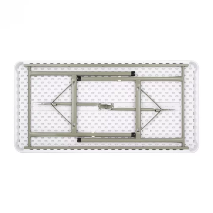 Bolero PE Rectangular Folding Table White 4ft (Single) - Image 3