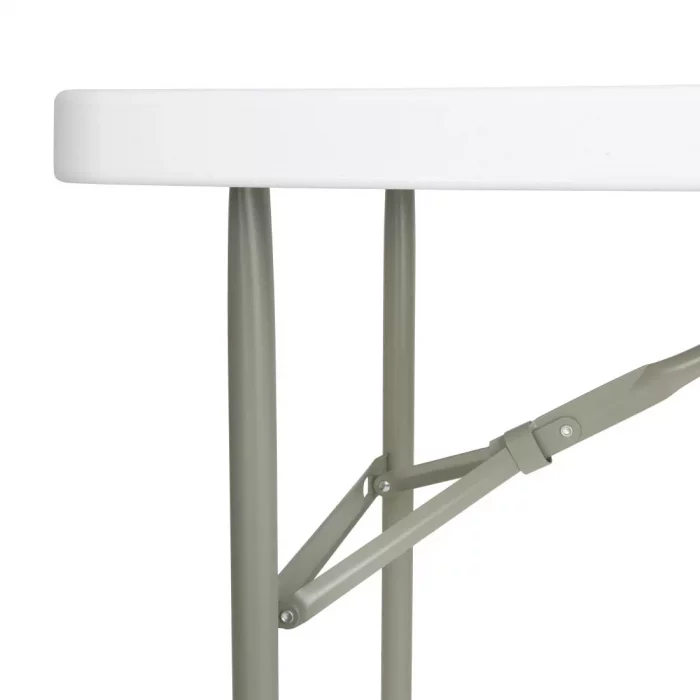 Bolero PE Rectangular Folding Table White 4ft (Single) - Image 5
