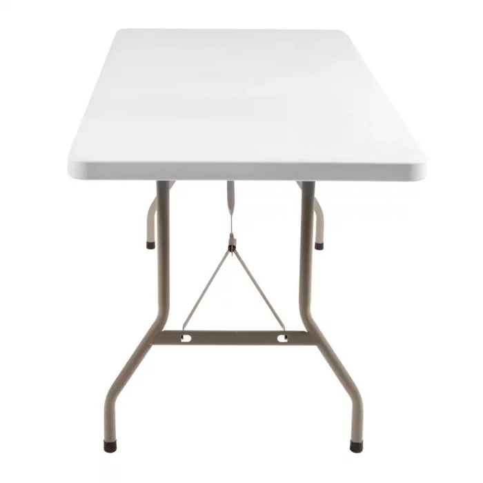Bolero PE Rectangular Folding Table White 5ft (Single) - Image 4
