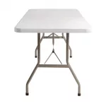 Bolero PE Rectangular Folding Table White 6ft (Single) - Image 6