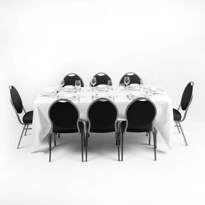 Bolero PE Rectangular Folding Table White 6ft (Single) - Image 8