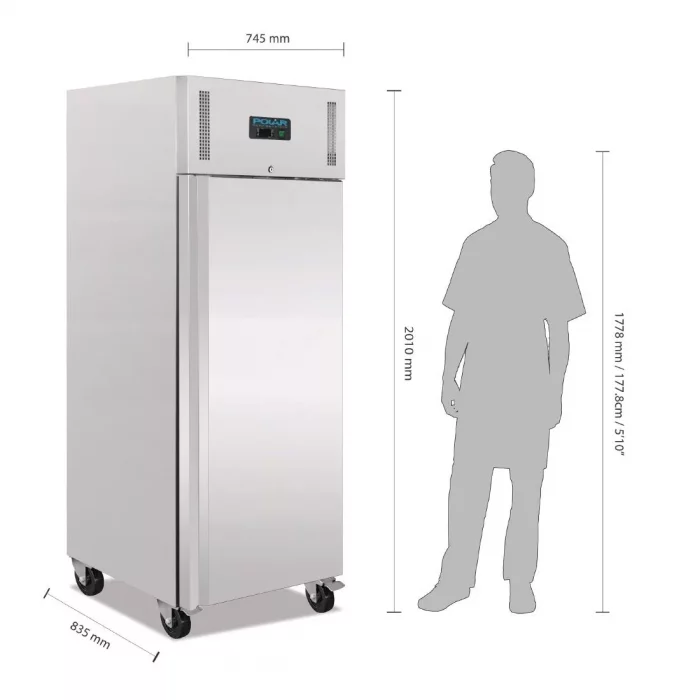Polar U-Series Upright Fridge 650Ltr - Image 2