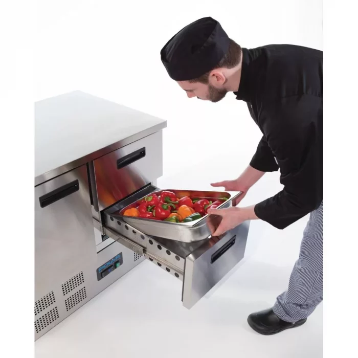 Polar G-Series 2 Drawer Counter Fridge 240Ltr - Image 9
