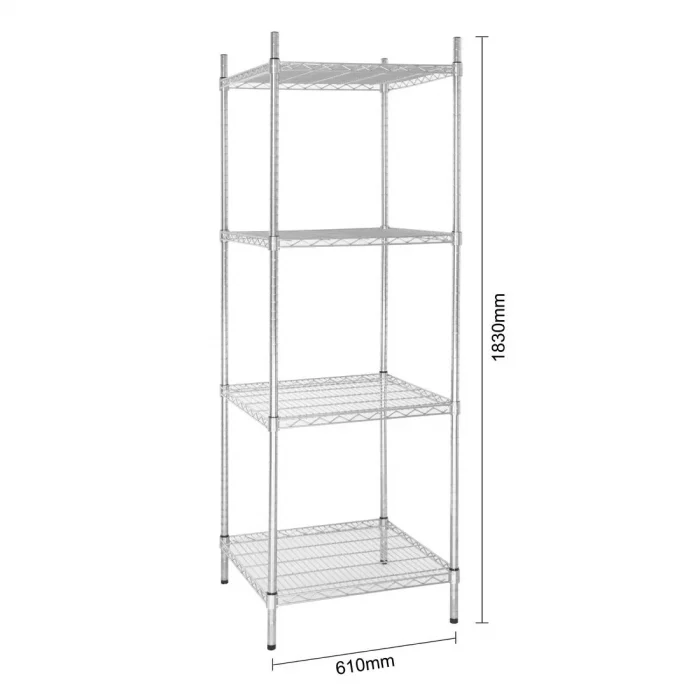 Vogue 4 Tier Wire Tower Unit 610x610mm - Image 6