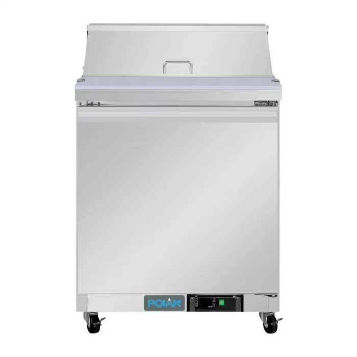 Polar U-Series Single Door Mega Top Prep Counter Fridge 154Ltr - Image 2