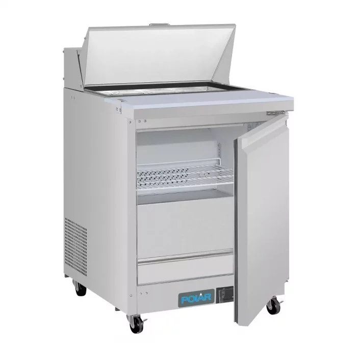 Polar U-Series Single Door Mega Top Prep Counter Fridge 154Ltr - Image 4