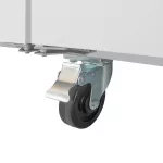 Polar U-Series GN Saladette Counter with Square Sneeze Guard 2 Door - Image 9