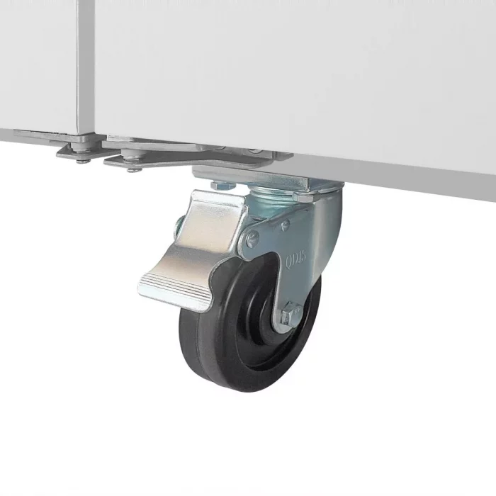 Polar U-Series GN Saladette Counter with Square Sneeze Guard 2 Door - Image 9