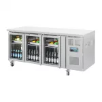 Polar U-Series 3 Door Counter Fridge with Glass Doors - Image 3