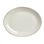 Steelite Brown Dapple Oval Coupe Plates 305mm (Pack of 12)