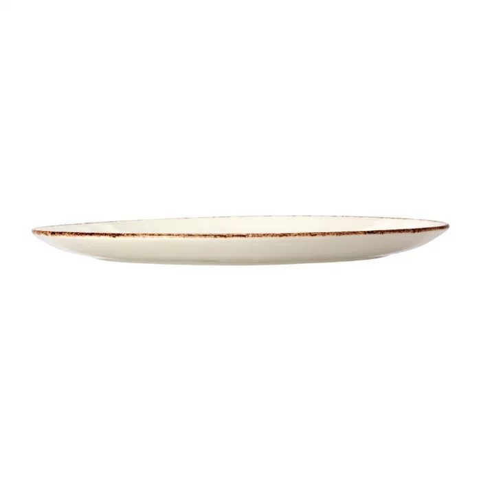 Steelite Brown Dapple Oval Coupe Plates 342mm (Pack of 12) - Image 2