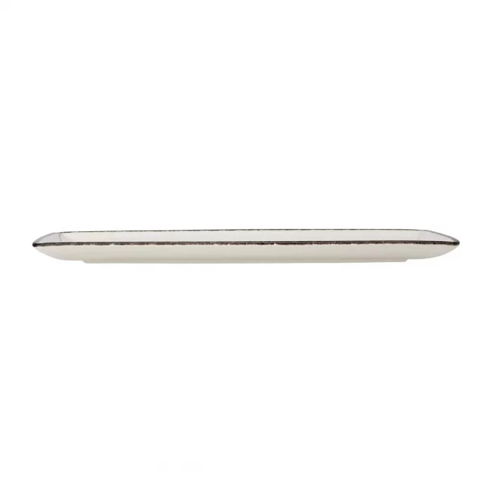 Steelite Charcoal Dapple Rectangle Three Plates 330 x 190mm (Pack of 6) - Image 2