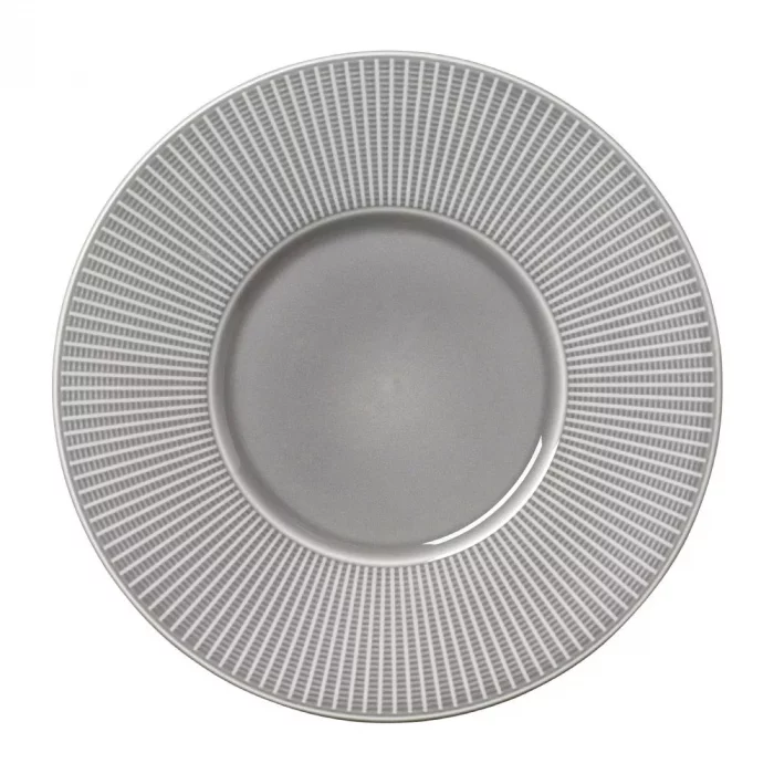 Steelite Willow Mist Gourmet Plates Medium Well Grey 285mm (Pack of 6) - Image 1