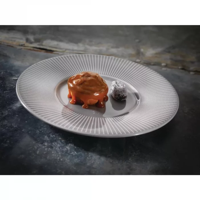 Steelite Willow Mist Gourmet Plates Medium Well Grey 285mm (Pack of 6) - Image 3