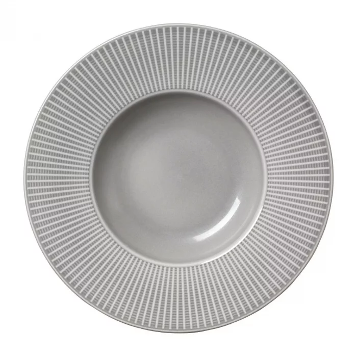 Steelite Willow Mist Gourmet Deep Rimmed Bowls Grey 285mm (Pack of 6) - Image 1