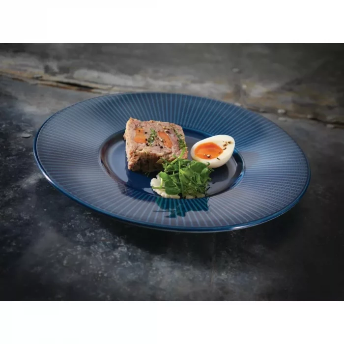 Steelite Willow Azure Gourmet Plates Medium Well Blue 285mm (Pack of 6) - Image 3