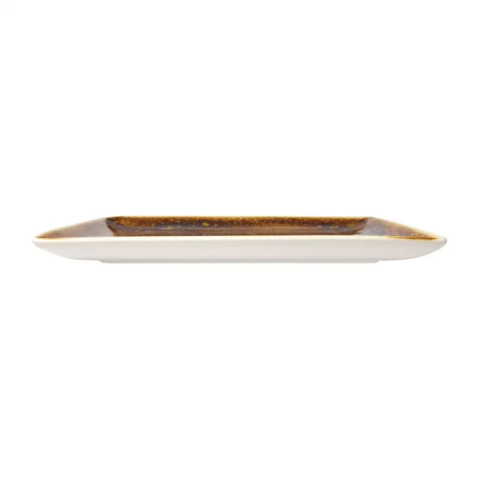 Steelite Vesuvius Square One Amber 270 x 270mm (Pack of 12) - Image 2