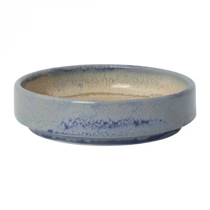 Steelite Aurora Revolution Bluestone Round Stacking Trays 100mm (Pack of 12) - Image 1