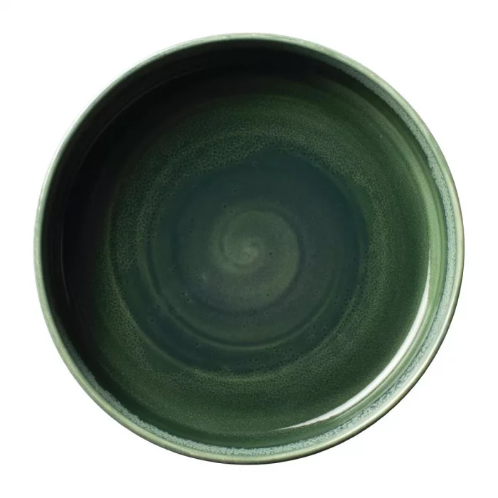 Steelite Aurora Vesuvius Burnt Emerald Round Stacking Trays 203mm (Pack of 12) - Image 2