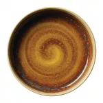 Steelite Aurora Vesuvius Amber Round Stacking Trays 203mm (Pack of 12) - Image 2