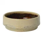 Steelite Aurora Vesuvius Amber Round Stacking Trays 75mm (Pack of 12)