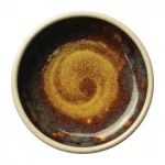 Steelite Aurora Vesuvius Amber Round Stacking Trays 75mm (Pack of 12) - Image 5