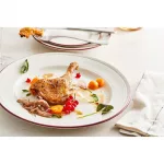 Steelite Bead Maroon Band Plates 255mm (Pack of 12) - Image 2