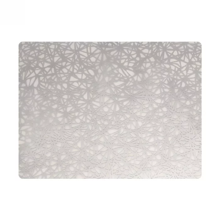 Steelite Modern Twist Silicone Placemat Silver Twine 305x406mm (Box 12)(Direct) - Image 1