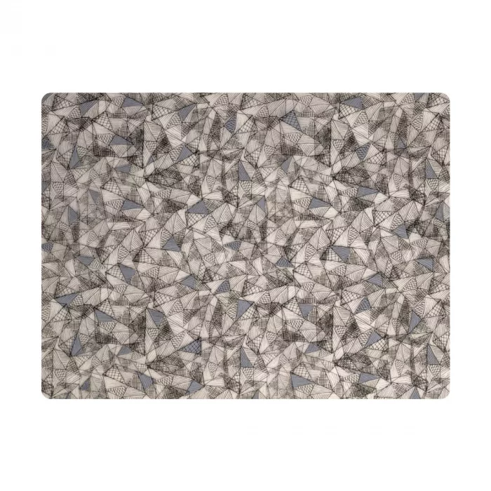 Steelite Modern Twist Silicone Placemat Black Grey Hatch 305x400mm (Box 12)(Direct) - Image 1