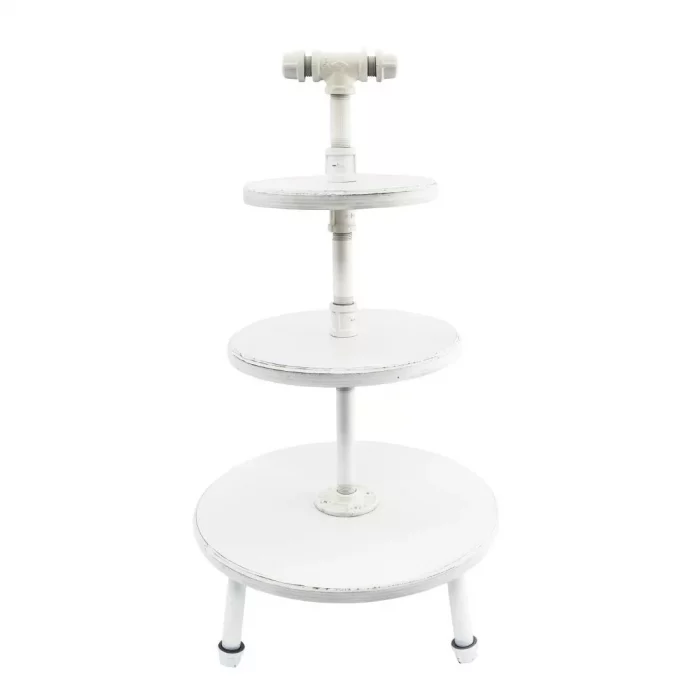 Steelite Aged White Pipe Stand 3-Tier 355x674mm - Image 1