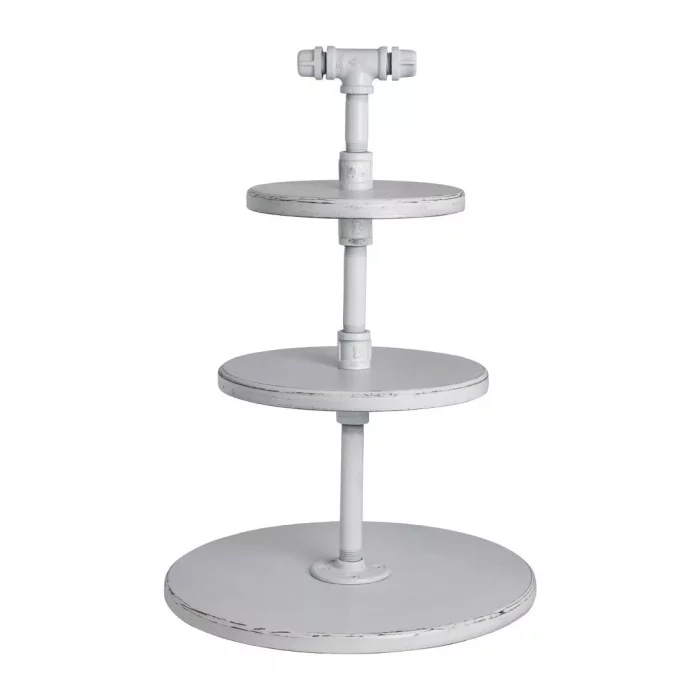 Steelite Aged White Pipe Stand 3-Tier 355x509mm - Image 1