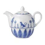 William Edwards Sultan's Garden Blue Tea For One Teapot Coupe 460ml (Pack of 6)