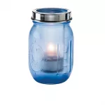 Hollowick Firefly Satin Dark Blue Glass Lamp with Cradle and Handle (Pack of 12)