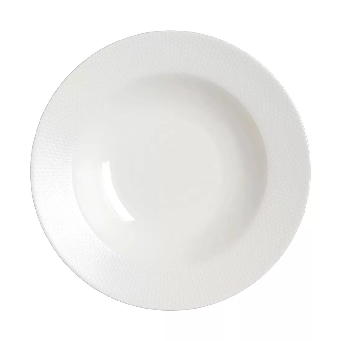 vv4464_npi24.jpg William Edwards Quanta Large Rim Bowls - Classic White 280mm (Pack of 6) - Image 1