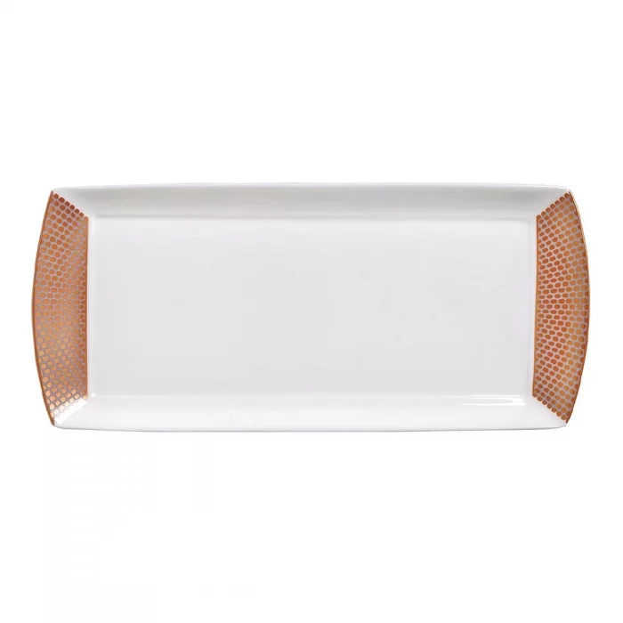 William Edwards Quanta Rectangular Tray - Classic White 340x150mm (Pack of 12) - Image 1