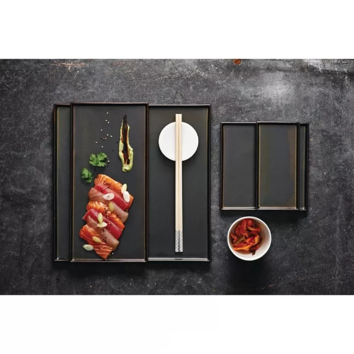 Rene Ozorio Wabi Sabi Square Trays Slate 285mm (Pack of 6) - Image 3